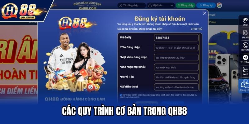 Các quy trình cơ bản trong QH88