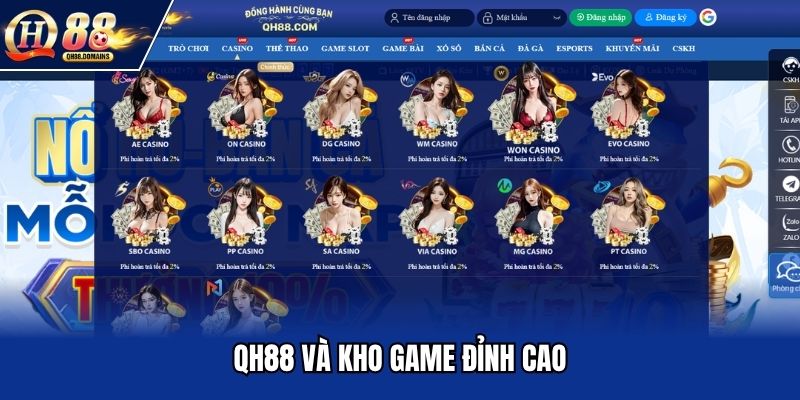 QH88 và kho game đỉnh cao